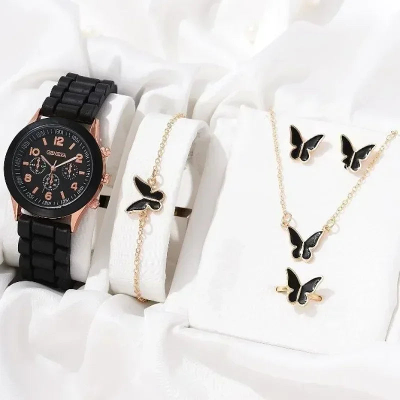 5-Piece Luxury Watch Set for Women