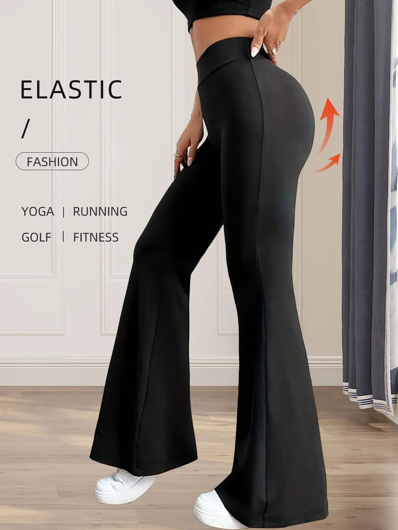 High Waist Flared Pants