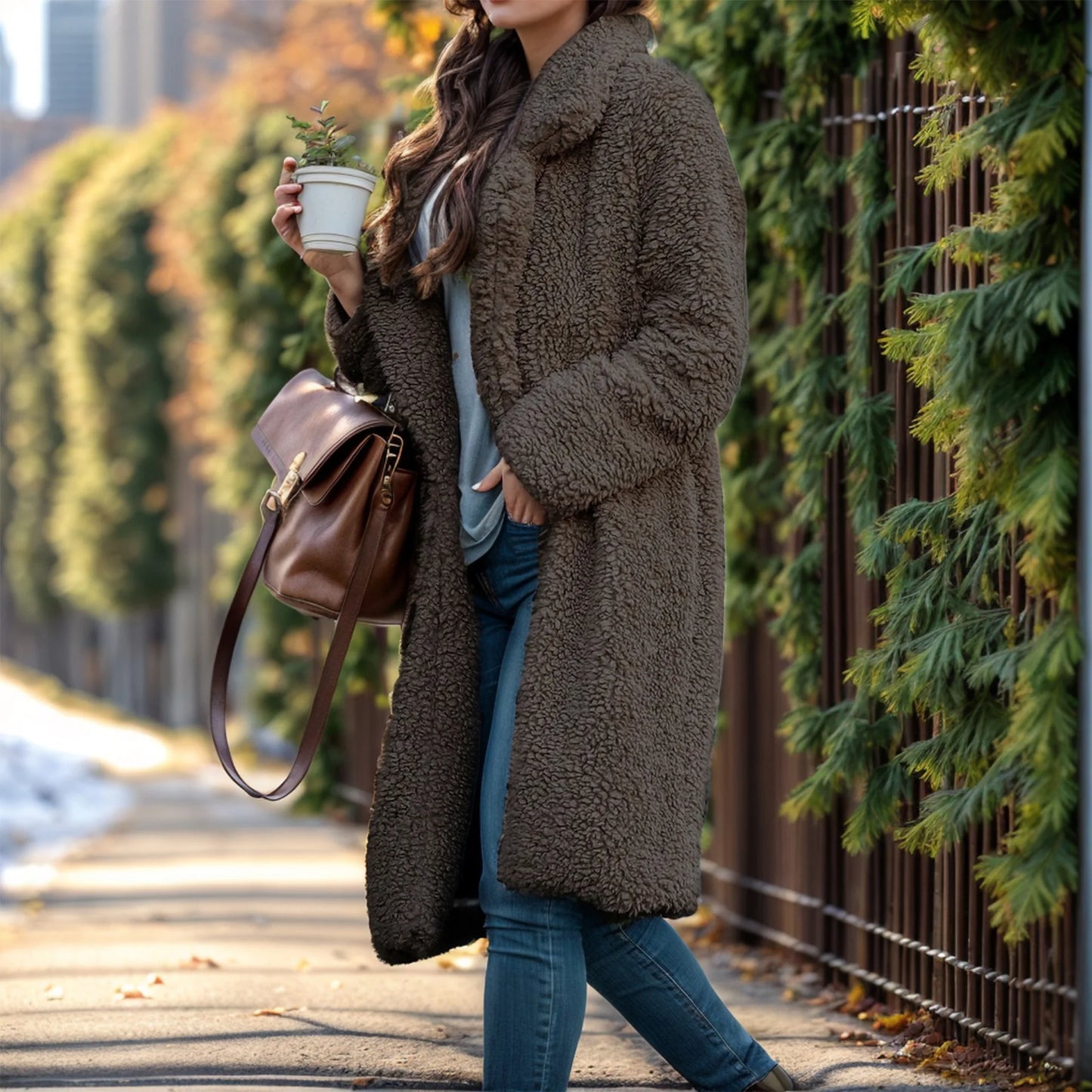 Retro-Inspired Winter Wool Blend Coat