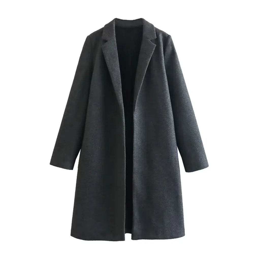 Mid-Length Polo Collar Coat