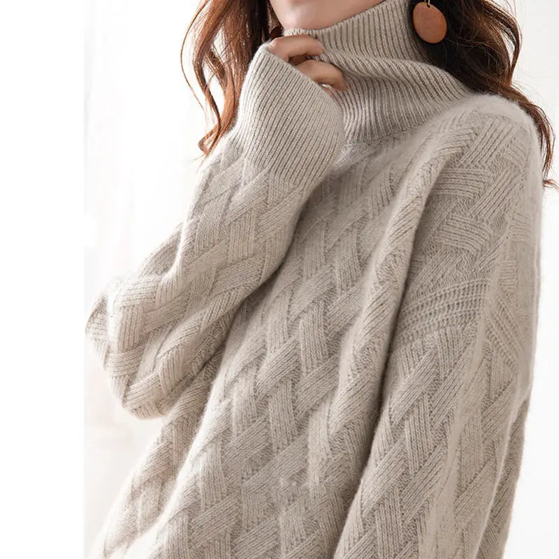 Cozy Wool Blend Oversized Pullover