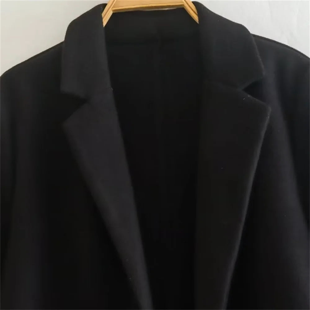 Mid-Length Polo Collar Coat