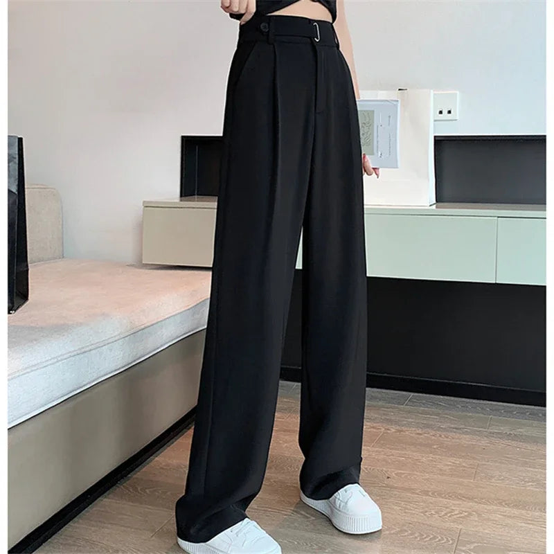 Seoulish High-Waist Wide-Leg Pants