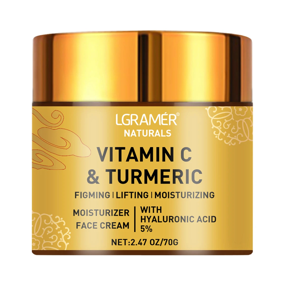 Turmeric & Vitamin C Retinol Face Cream – Moisturizing, Firming & Brightening
