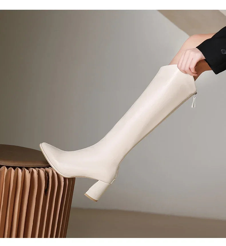 Elegant Plus Size Knee High Boots